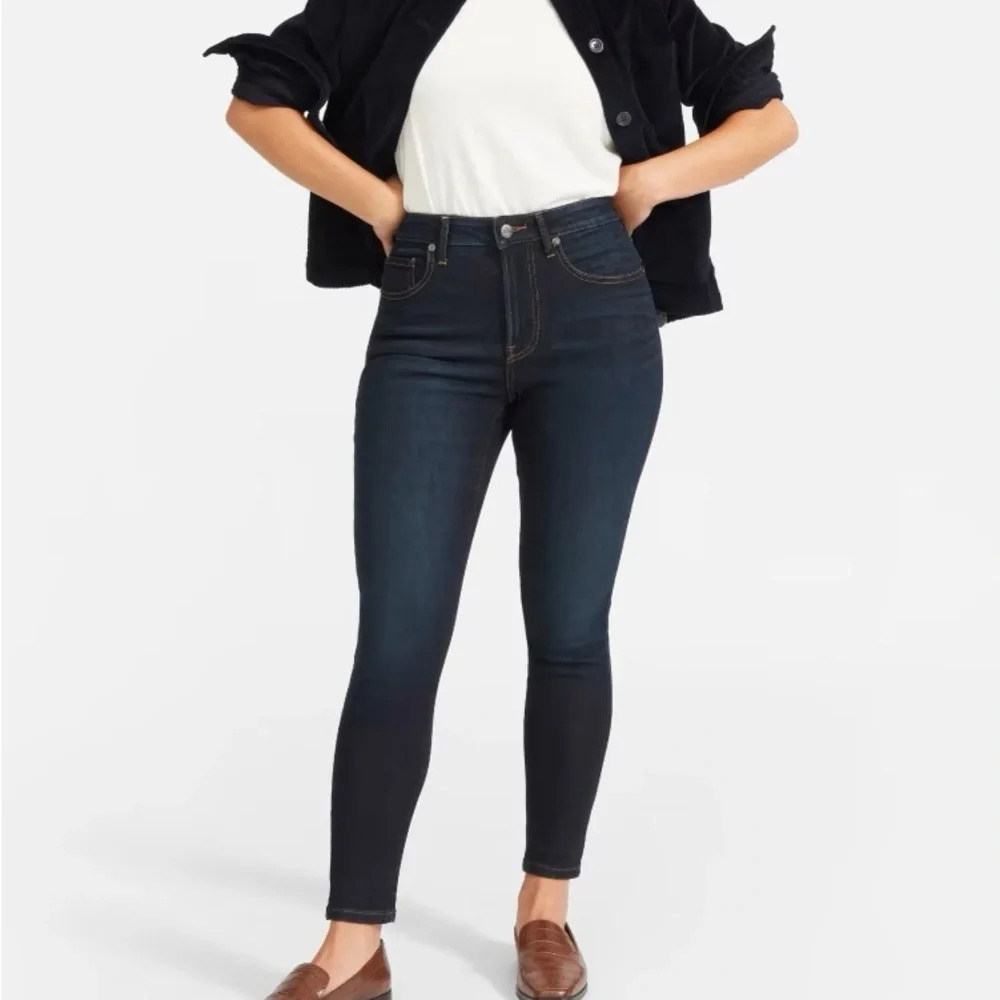 Everlane The High Rise Skinny Jean Women’s  Size 28 Reg Dark Wash Stretch